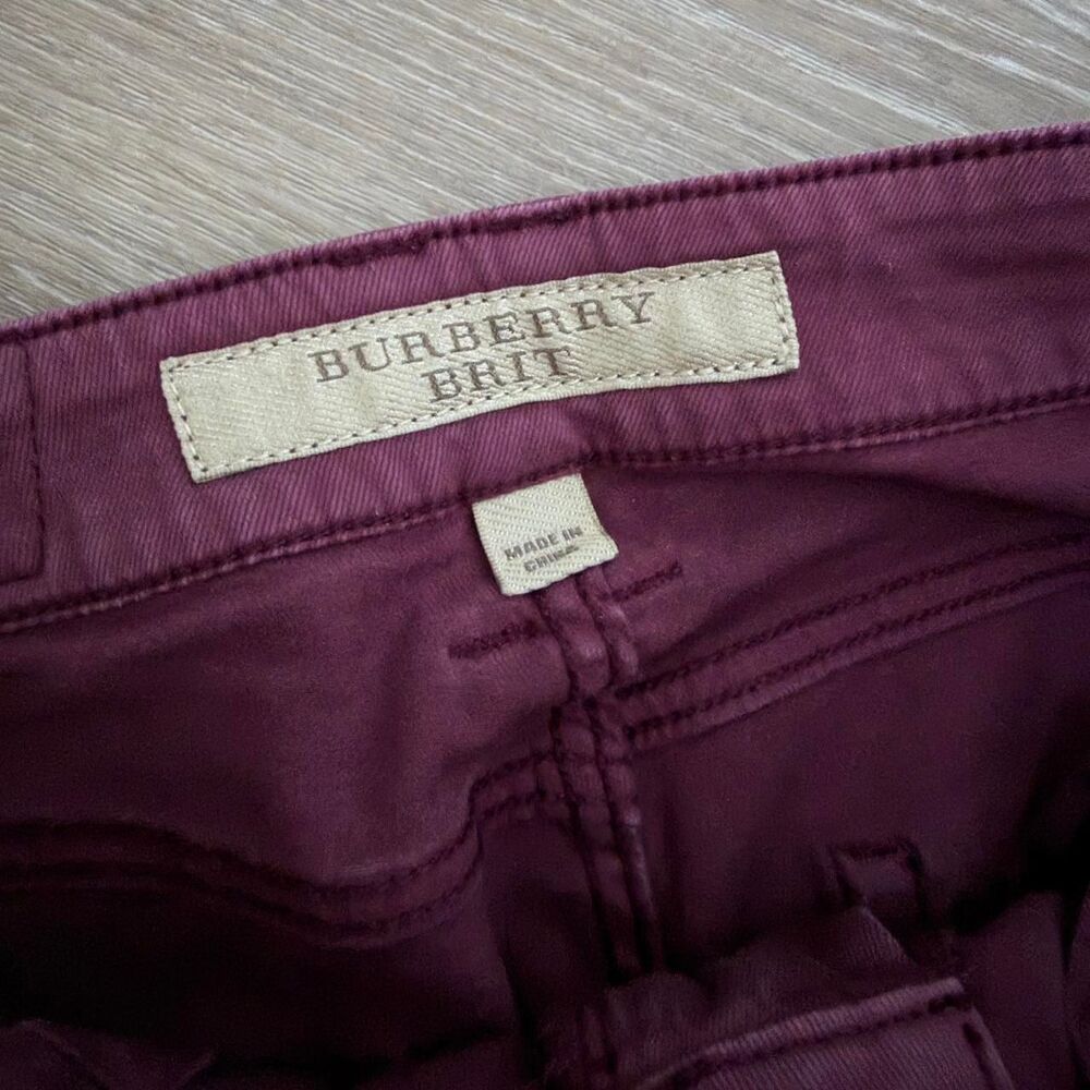 Burberry Brit Women's Burgundy Jeans XS